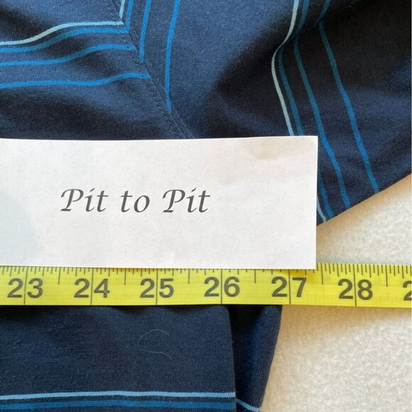 Ashworth EZ Tech Hi Def Men's 3-Button Striped Golf Polo Shirt Size XXL in Black - Picture 13 of 14